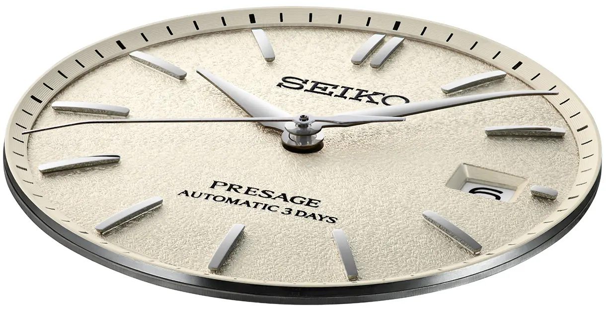 Photo of A dial inspired by lustrous silk fabric